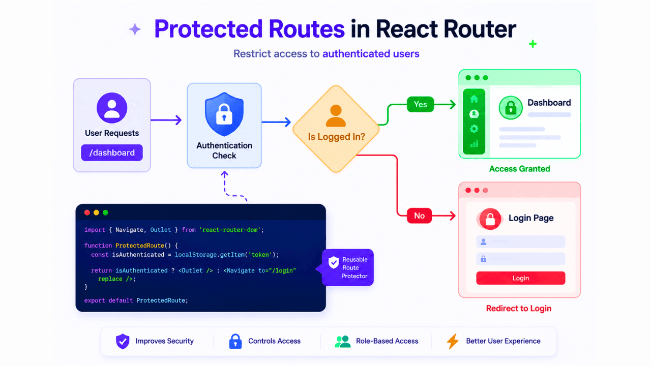 Protected Routes in React Router Explained
