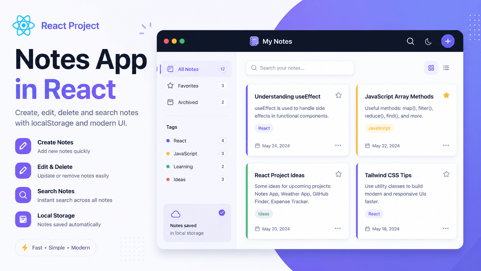 Build a Notes App in React: Complete Project Guide