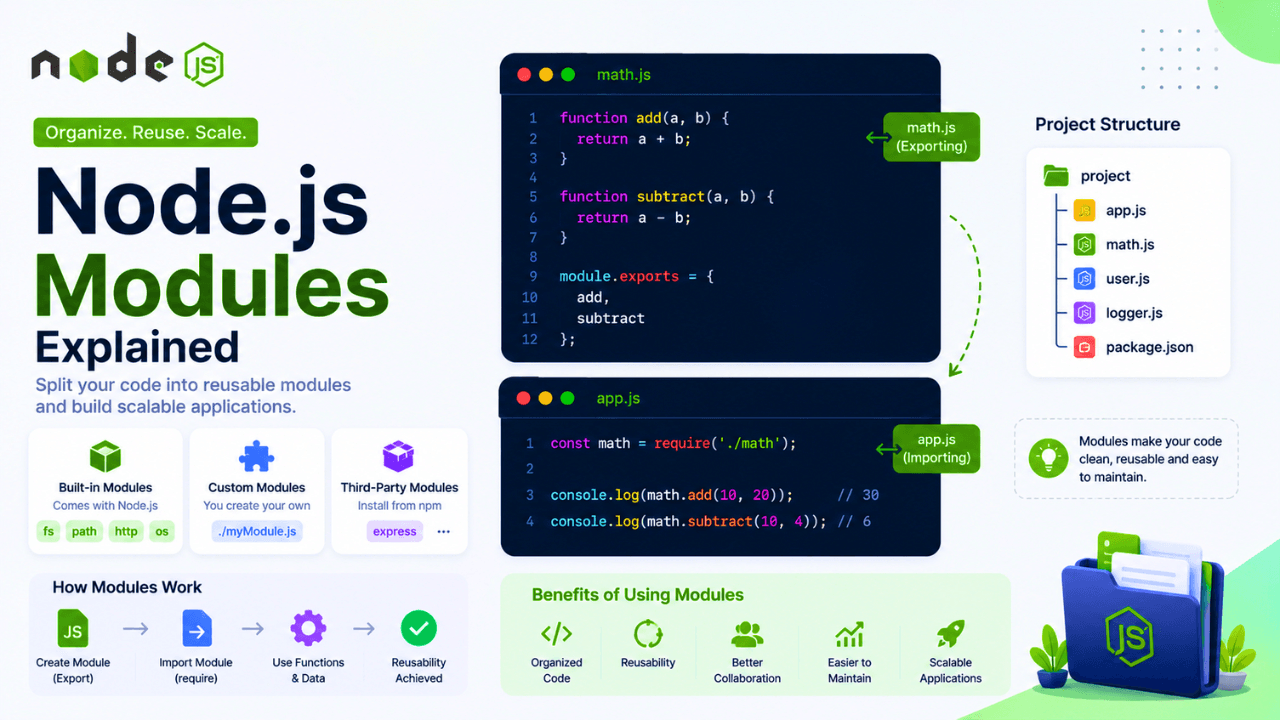 Node.js Modules Explained: Complete Beginner Guide