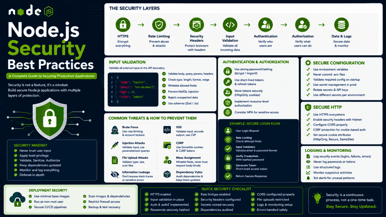Node.js Security Best Practices: A Complete Guide to Securing Production Applications