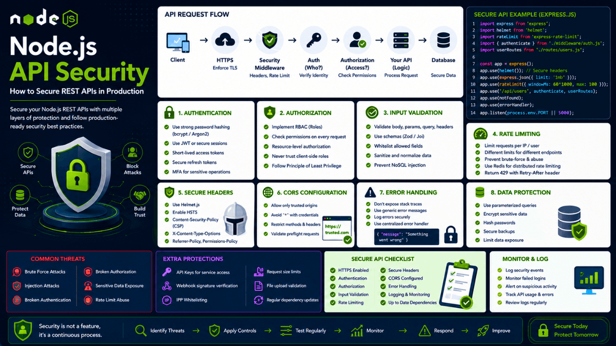 Node.js API Security: How to Secure REST APIs in Production